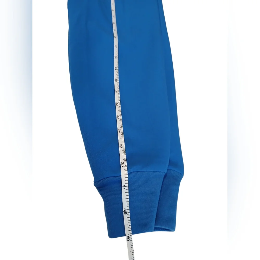 Figs Scrub Pants Blue Drawstring Jogger Zip Pockets Womans Mens size Medium